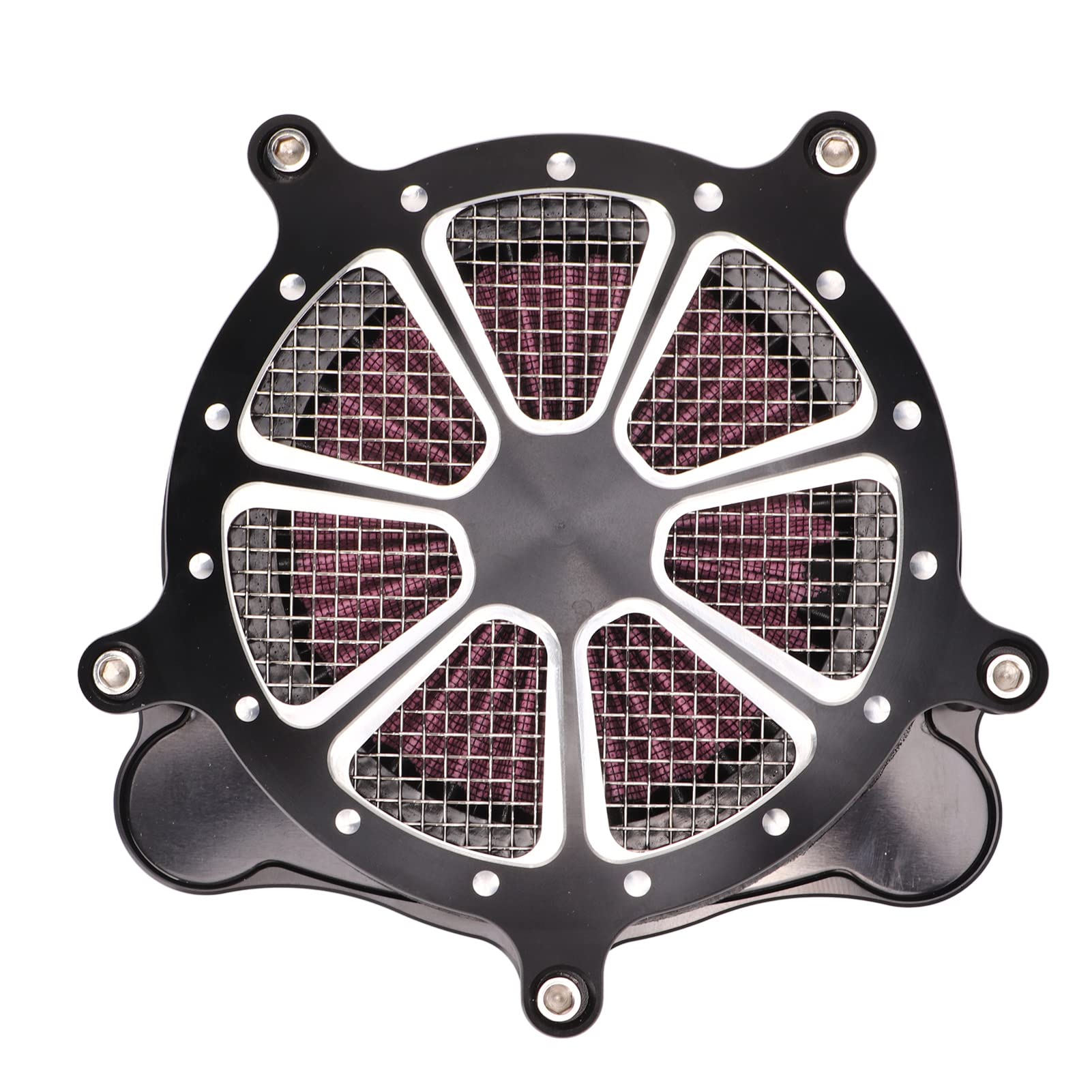Zestaw Filtrów Filtra Powietrza o Wysokim Przepływie, Stylowy i Kontrastowy, do Motocykla Touring Trike FXDLS FLSTNSE FLSTSE FXSBSE, materiał ABS, łatwa Instalacja dla Rowerzystów