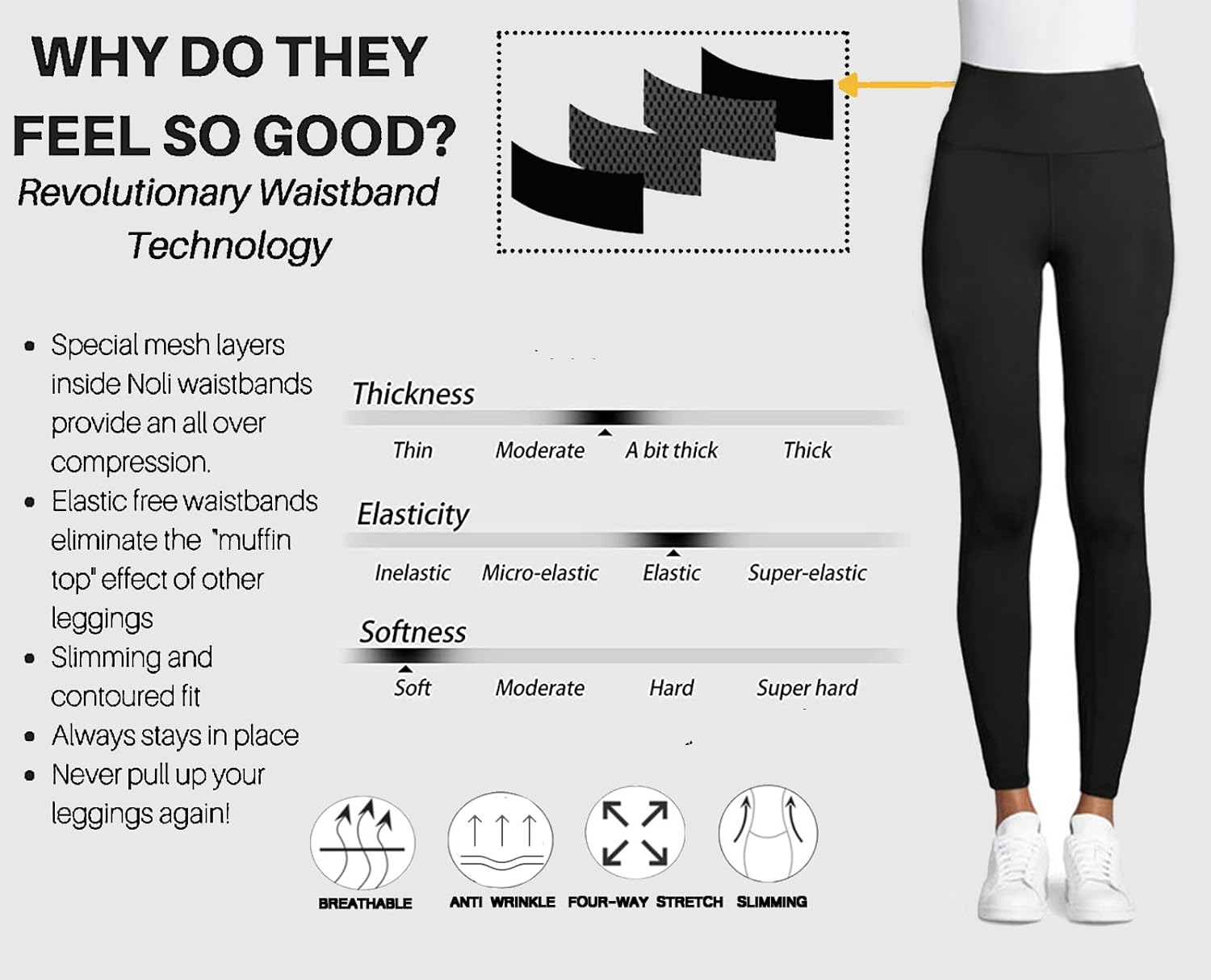 Vista 5 de UUPKONE Leggings de cintura alta con patrón de mariposa monarca para mujer, pantalones de yoga suaves con control de abdomen para entrenamiento