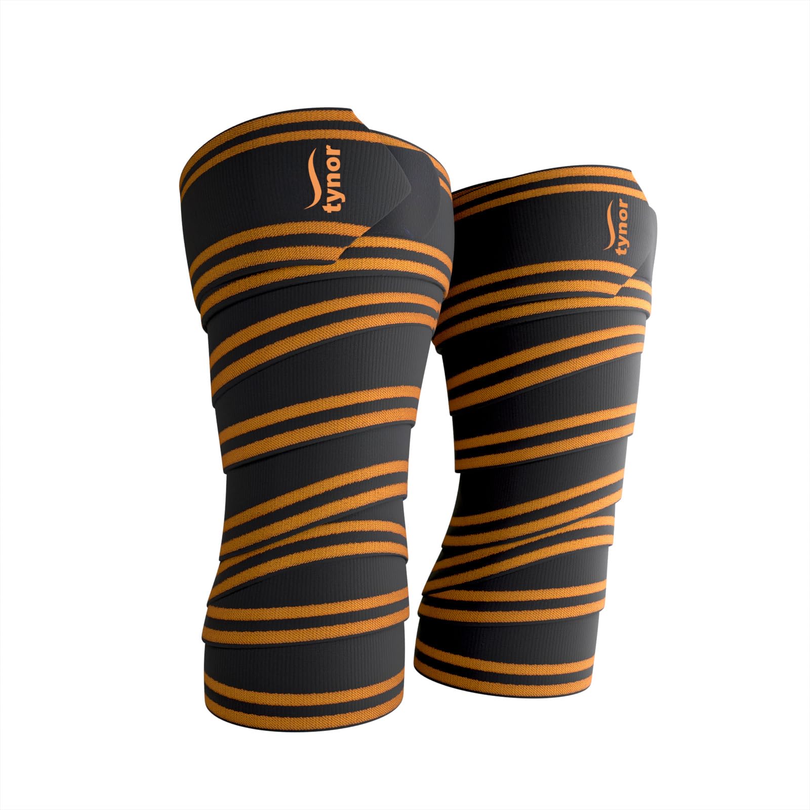 TYNOR Weight Lifting Knee Wrap, Black & Orange, Universal, Pack of 2 (B0B82S7VJ5) Amazon Price History, Amazon Price Tracker