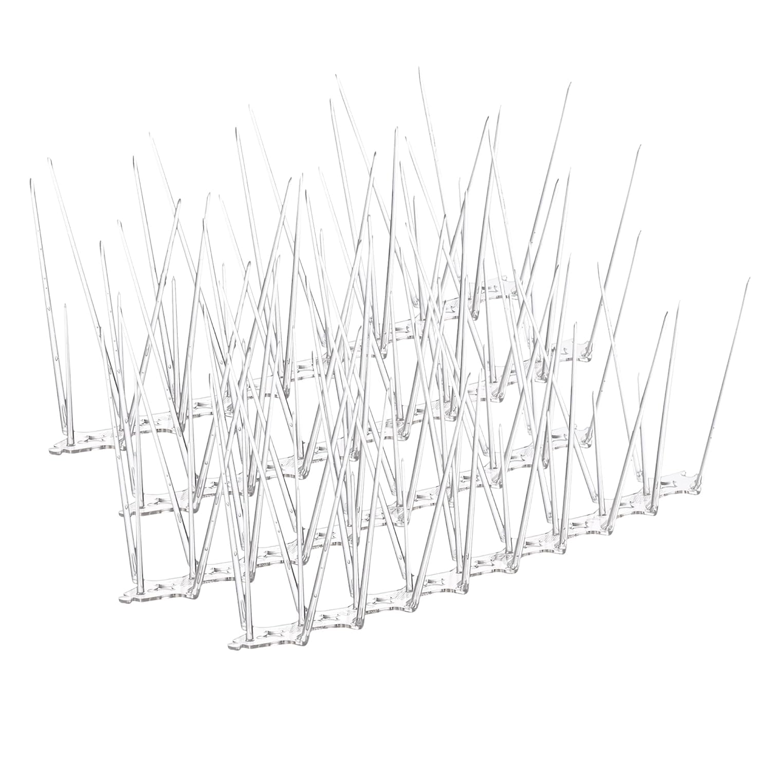 Hashwin Bird Spikes for Pigeon Control, Pest Deterrent, Polycarbonate Bird/Pigeon Control Spikes, Pigeon Problem Solutions (20, Transparent)-image-42