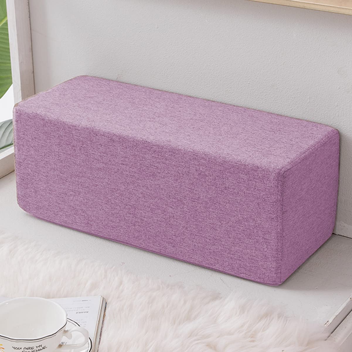 CCXXYGWJ Cojín Almohada Cojín para Sofá Reposabrazos Rectangular Grueso Reposabrazos para Sofá Cabecero Largo Lavable (20 x 20 x 50 cm, Gris)
