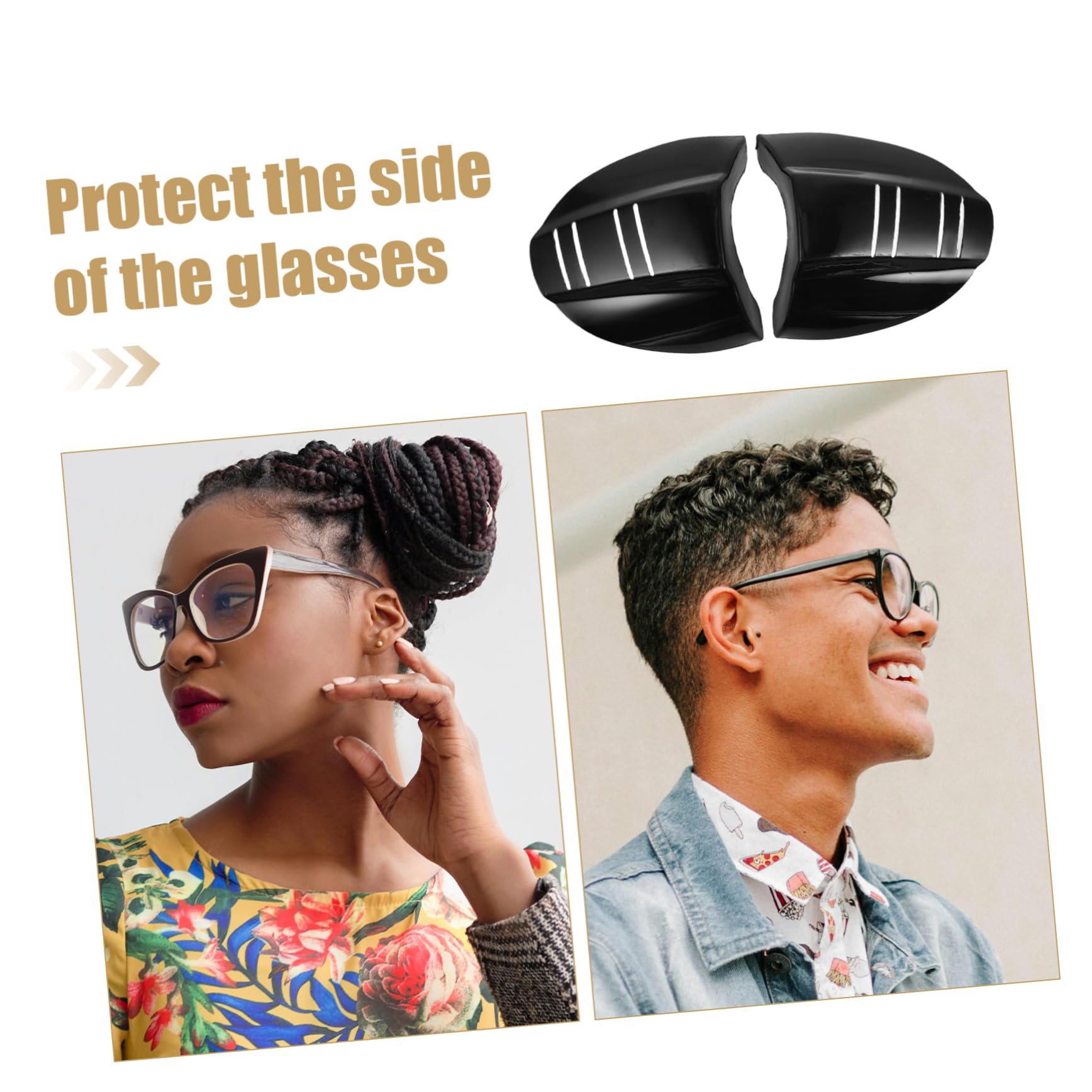 Lunettes de Sécurité TPU Noir Lot de 4 Pièces Gatuida Protection Latérale