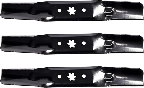 Miniatura 4 de Cuchillas de corte de 54 pulgadas compatibles con Craftsman, Cub Cadet, MTD, Troy-Bilt reemplaza al OEM 942-05056A, 742-05056A, 742-05056, juego de 3