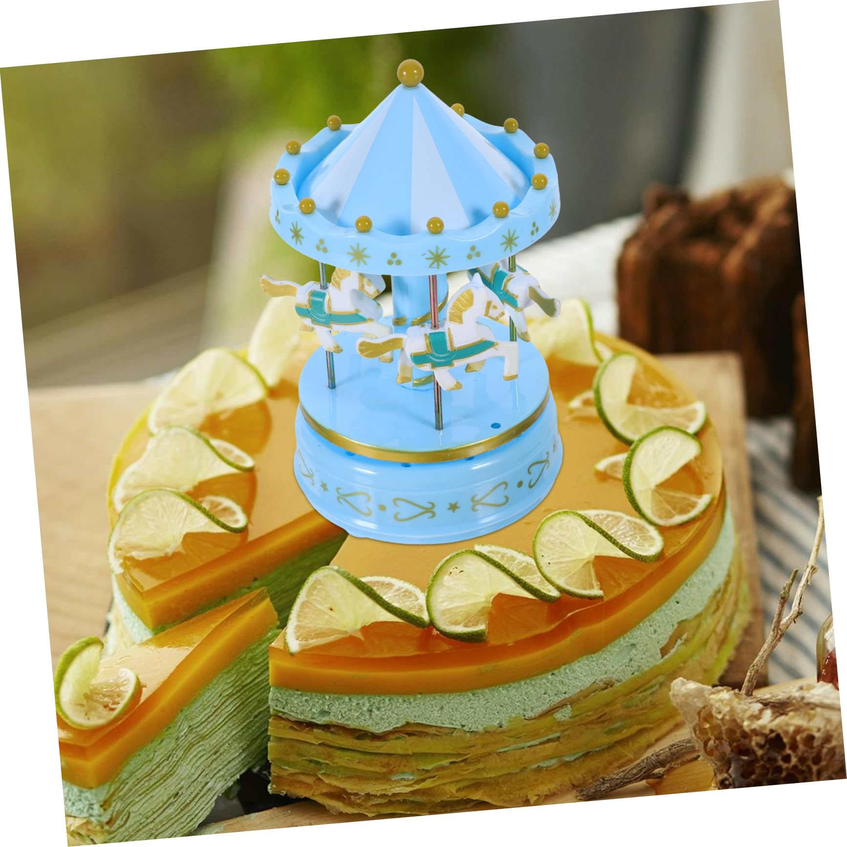 ABOOFAN Giostra Carillon per Casa Regalo di Compleanno Decorativo Carillon Elegante Musica Tranquilla Realizzato in Plastica Sana e Resistente per Portici Studi e Comodini