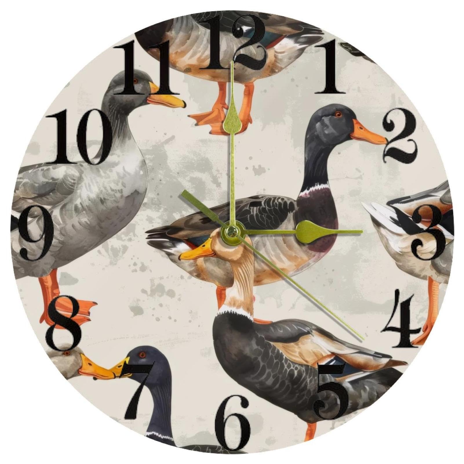 Horloge murale indienne ronde à quartz silencieuse de 30cm pour salon