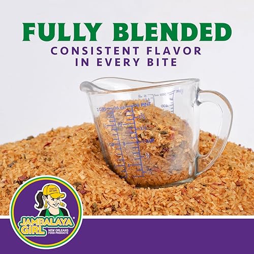 Miniatura 5 de Jambalaya Girl - Mezcla de arroz Jambalaya, "Tamaño de fiesta" (bolsas de 20 onzas - 2 en un paquete)  Mezcla fácil de cena de Nueva Orleans
