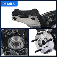 Vista 8 de Autoround 698-404 Conjunto de nudillos de dirección de cubo de rueda delantera derecha compatible con Ford Escape 2001-2012, Mazda Tribute
