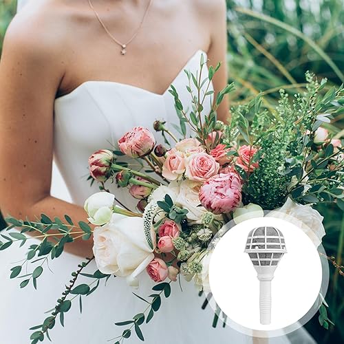 Miniatura 9 de DOITOOL 6 soportes para ramos de novia, mango de espuma, para boda, novia, flores secas, suministros de fabricación de ramos, ajustables, atados a
