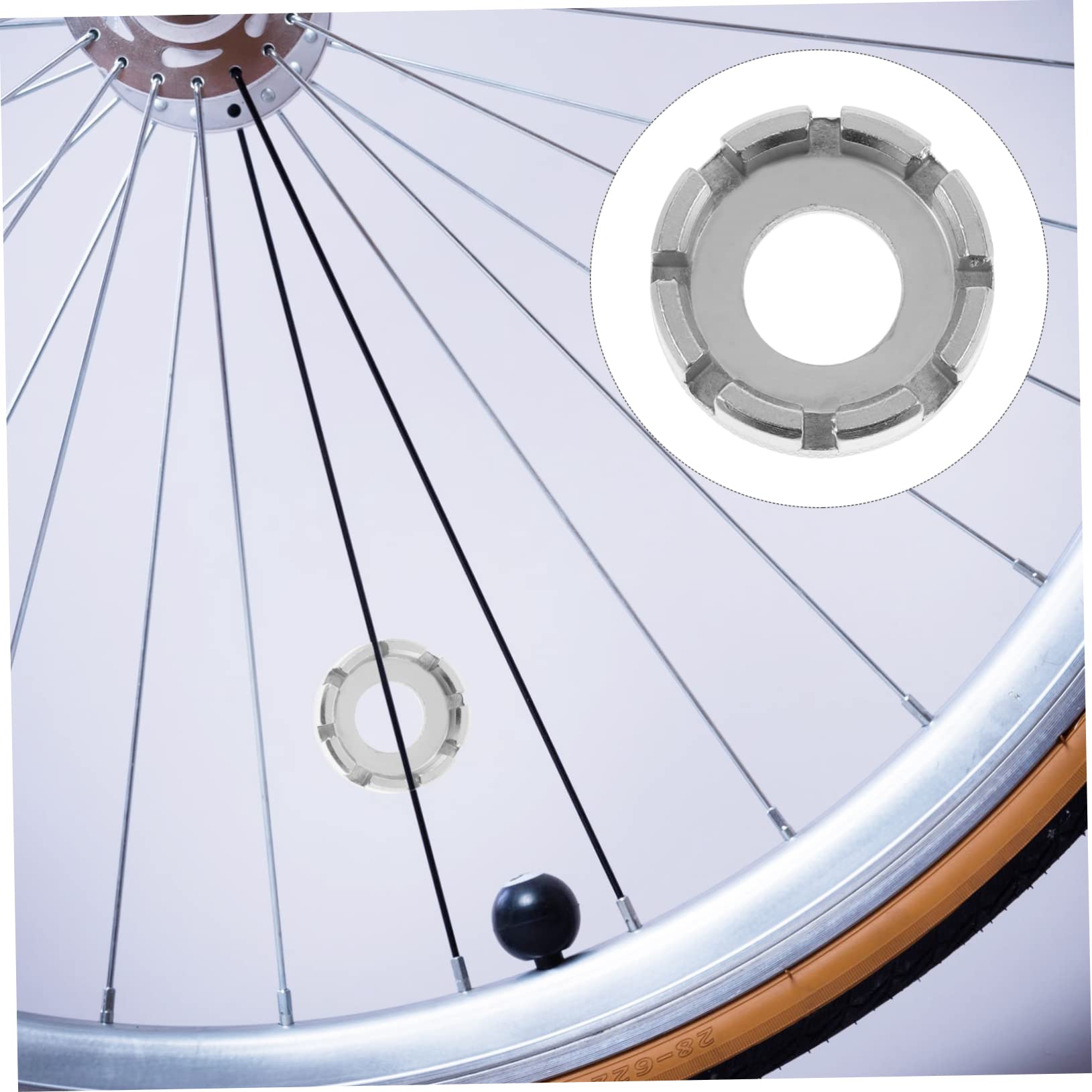 KICHOUSE Install Remove Bike Wheel Spokes Bike Spanner Way Cycling Wheel Rim Wrench Tool