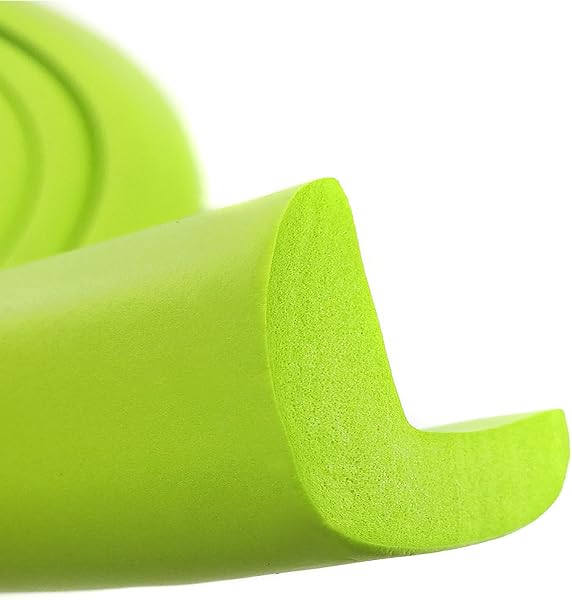 TUKA 5M Protezioni Antispigolo, L-Forma Schiuma per la Sicurezza dei Vostri Bambini e Neonati, Extra Spesso Bordi Protezione, Striscia Paraspigolo Spigolo Anti Collisione, Verde, TKD7000-green - 2