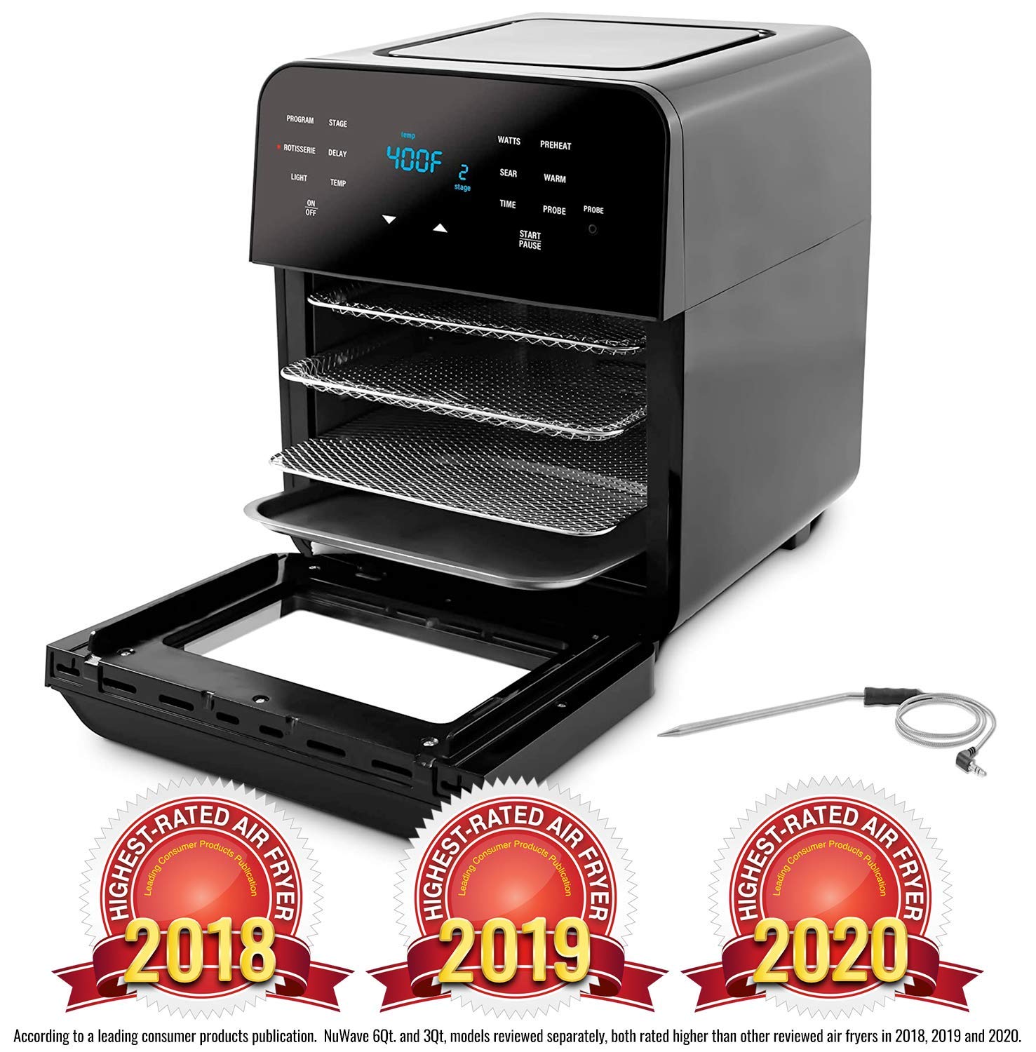 Buy NUWAVE BRIO 14Quart Large Capacity Air Fryer Oven with Digital