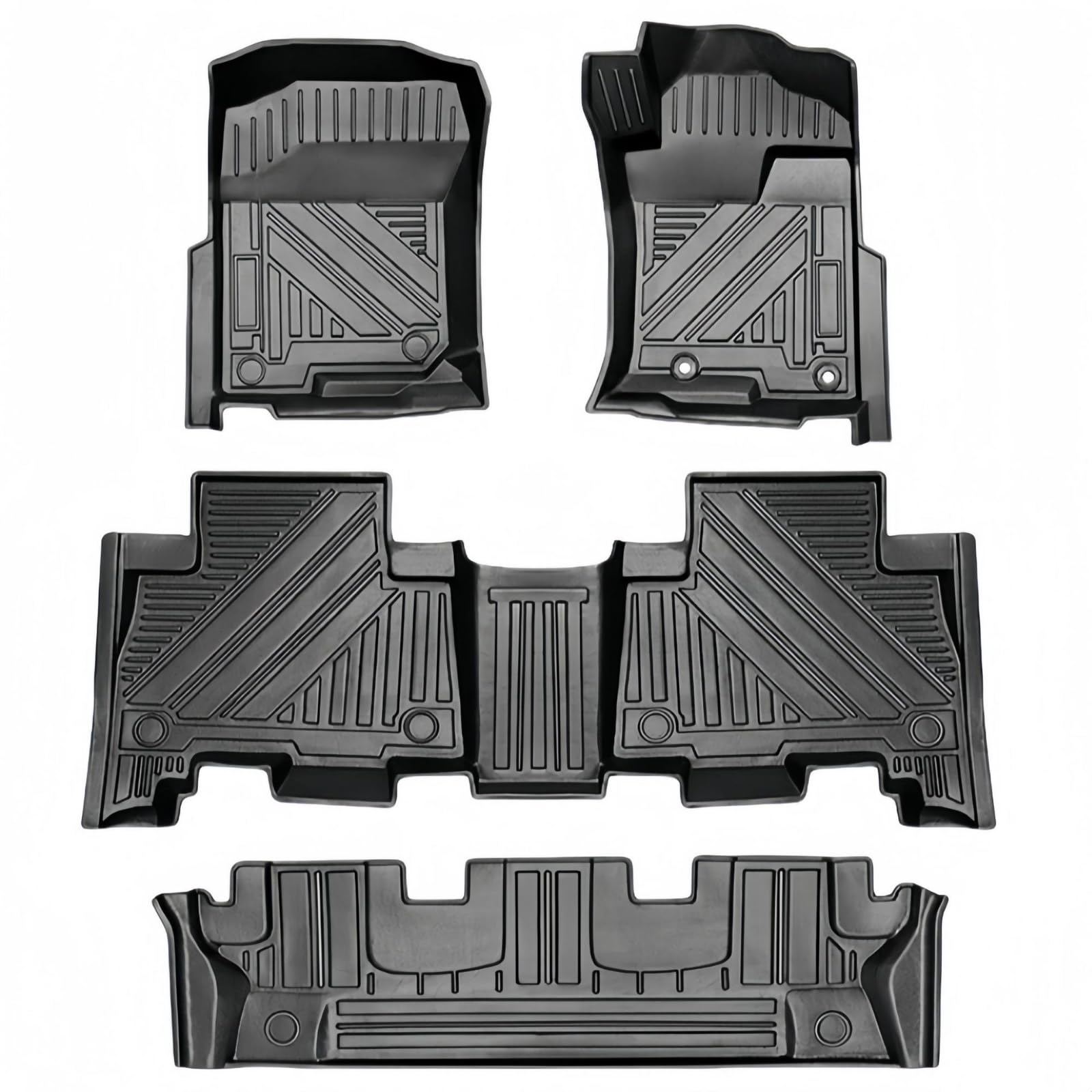 Tapis de sol Toyota Prado LC150 7 places protection caoutchouc TPE voiture RHD