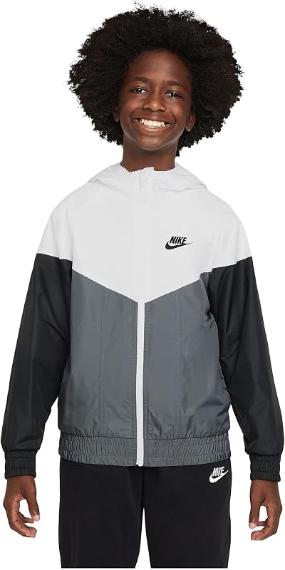 Nike Unisex Kids Sportswear Windrunner Hooded Repel Jacket (Big Kid)