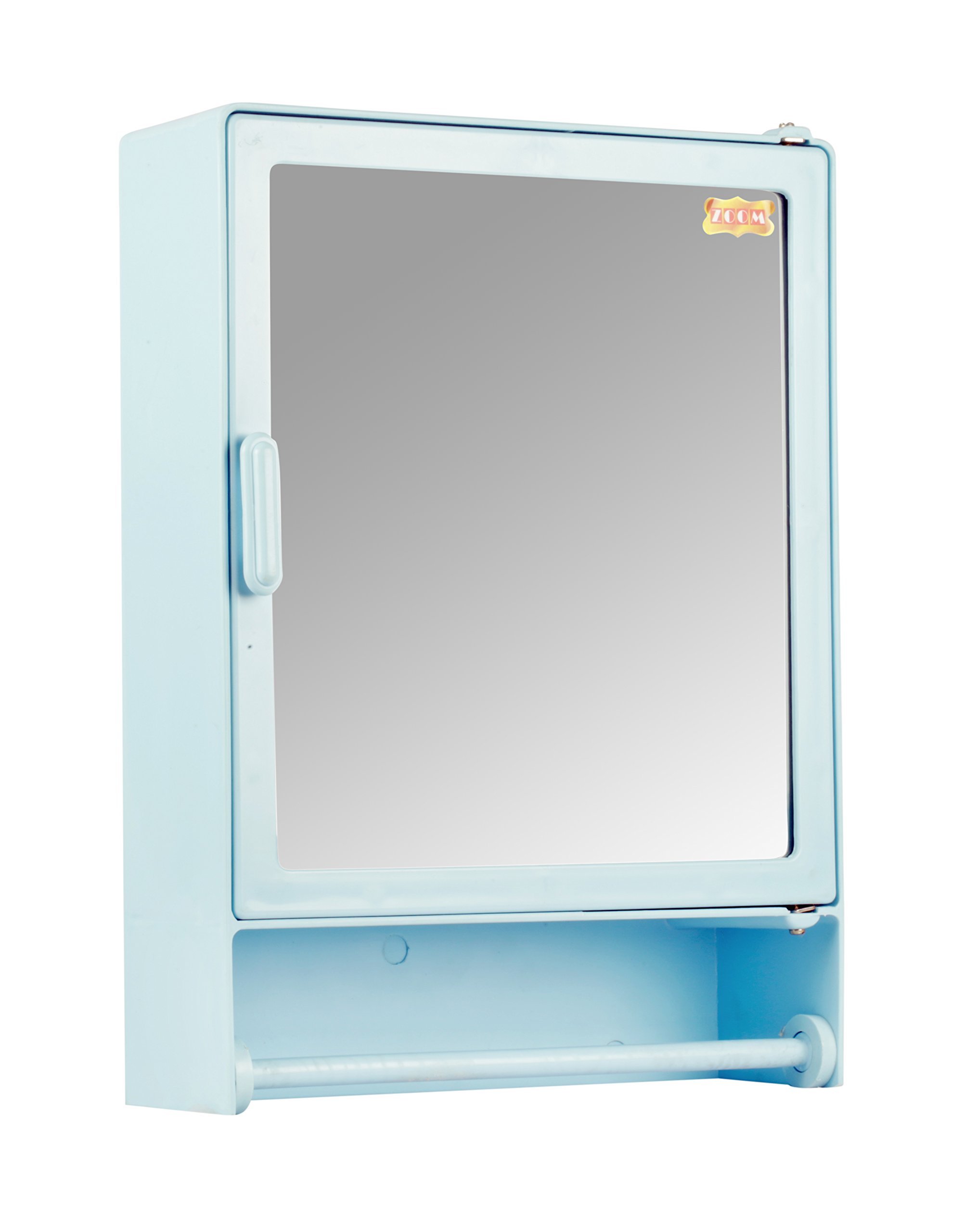 Zoom Good Morning Bathroom Mirror Cabinet With Storage Chest / Shelves & Napkin Rod, Single Door,16"X4"X12" | Rod, Blue (B01MQFRCI6) Amazon Price History, Amazon Price Tracker