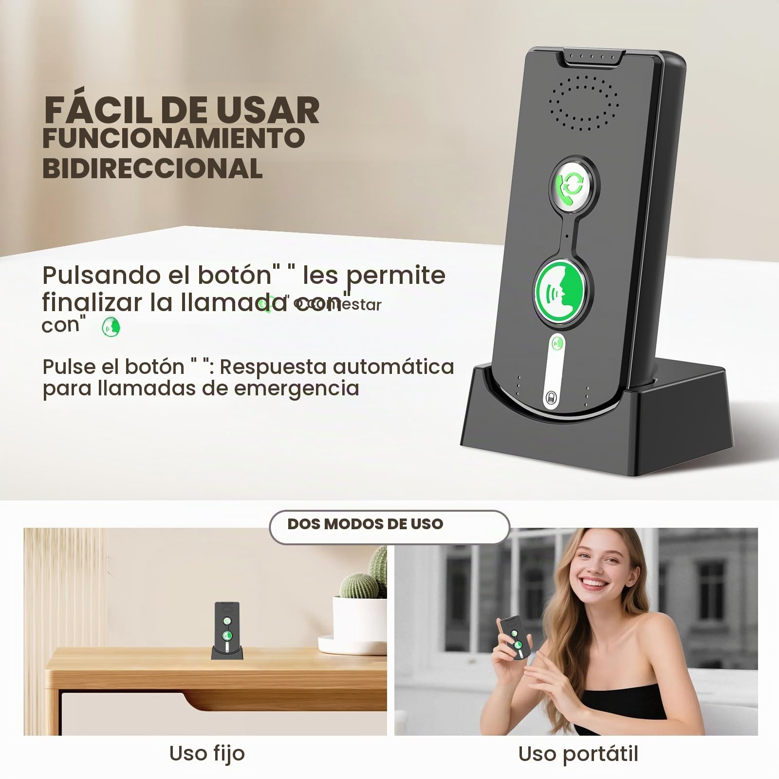 Intercomunicador inalámbrico de 500 m de 2 vías para el hogar y la oficina | Sistema de intercomunicación inalámbrico, intercomunicación en tiempo real entre habitaciones, paquete de 3