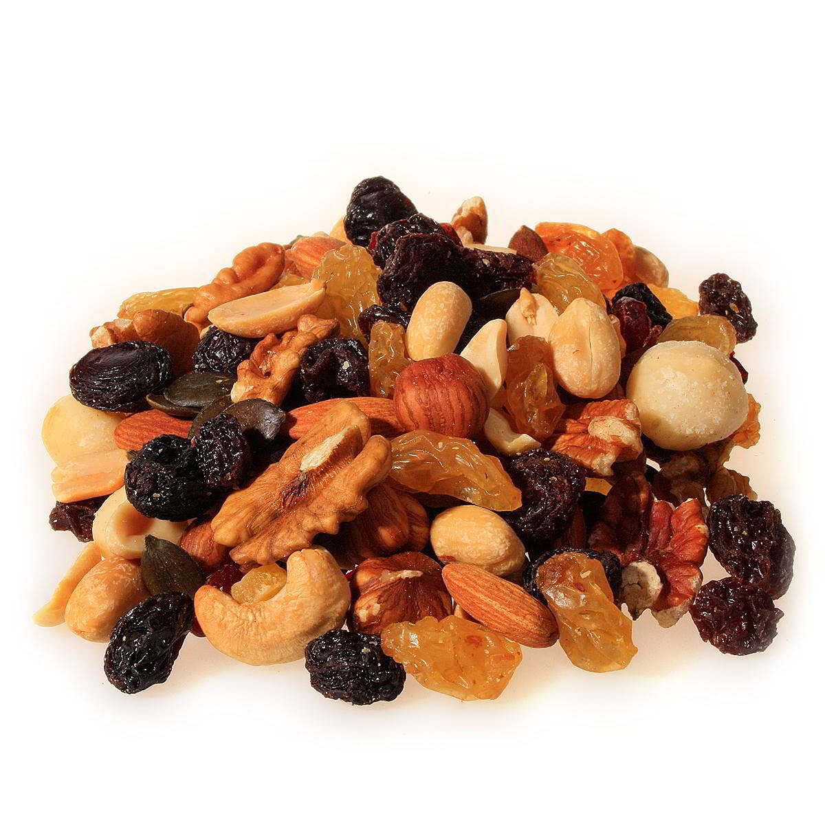 ProfessorenMix Nuss-Frucht-Mischung mit Pekan & Macadamia – Mit Heißluft geröstete Nüsse – Premium Studentenfutter-Alternative – Jumbo Weinbeeren 5000g
