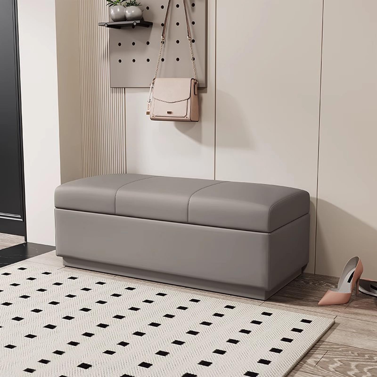 Bancs de rangement rembourre avec coussin grand volume