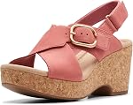 Clarks womens Giselle Dove Wedge Sandal