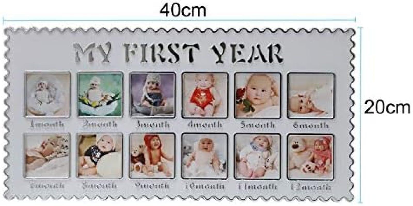 Ramki Do Zdjęć Dziecko Mój Pierwszy Rok Ramka Na Zdjęcia Multi-Photo Photo Moments Pamiątkowa Ramka Na Zdjęcia Dziewczyny Chłopcy Photo Impression Kit Album Noworodek Baby Shower Ramka Urodziny Xm