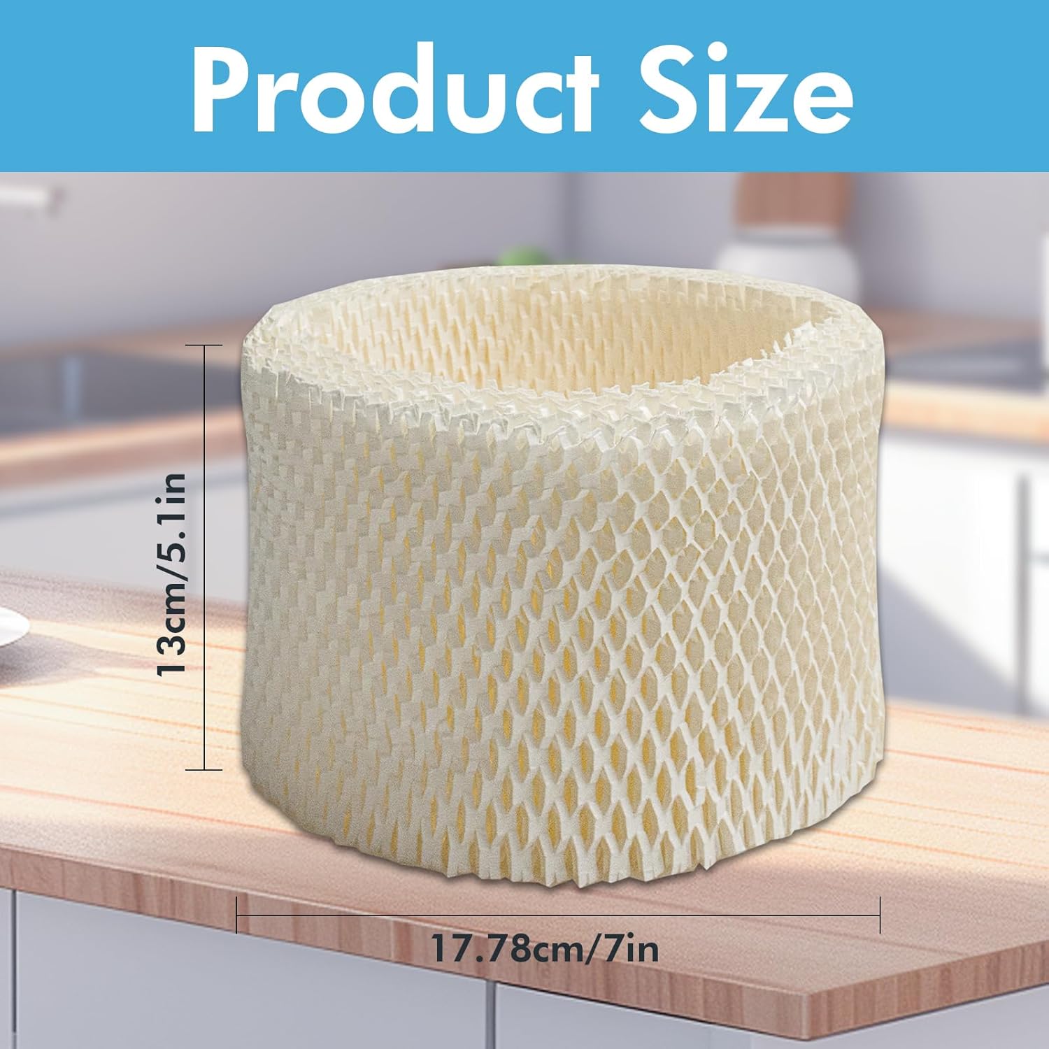 6 Pack Replacement for Humidifier HAC-504,HAC504V1,HAC-504AW, HCM350, HCM-350W, HCM-300T, HCM-315T, HCM-600, HCM-710, Replacement Filter A (White)