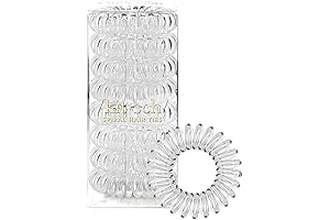 Kitsch Spiral Hair Ties No Crease, No Damage, Phone Cord Hair Ties...