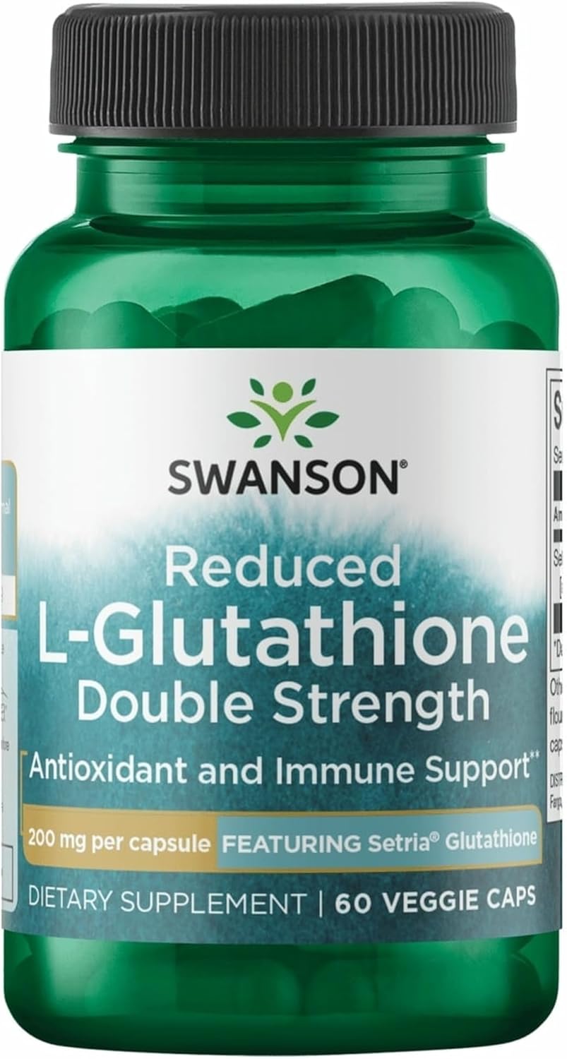 Swanson Amino Acid High Potency L-Glutathione 200 Milligrams 60 Veg Capsules