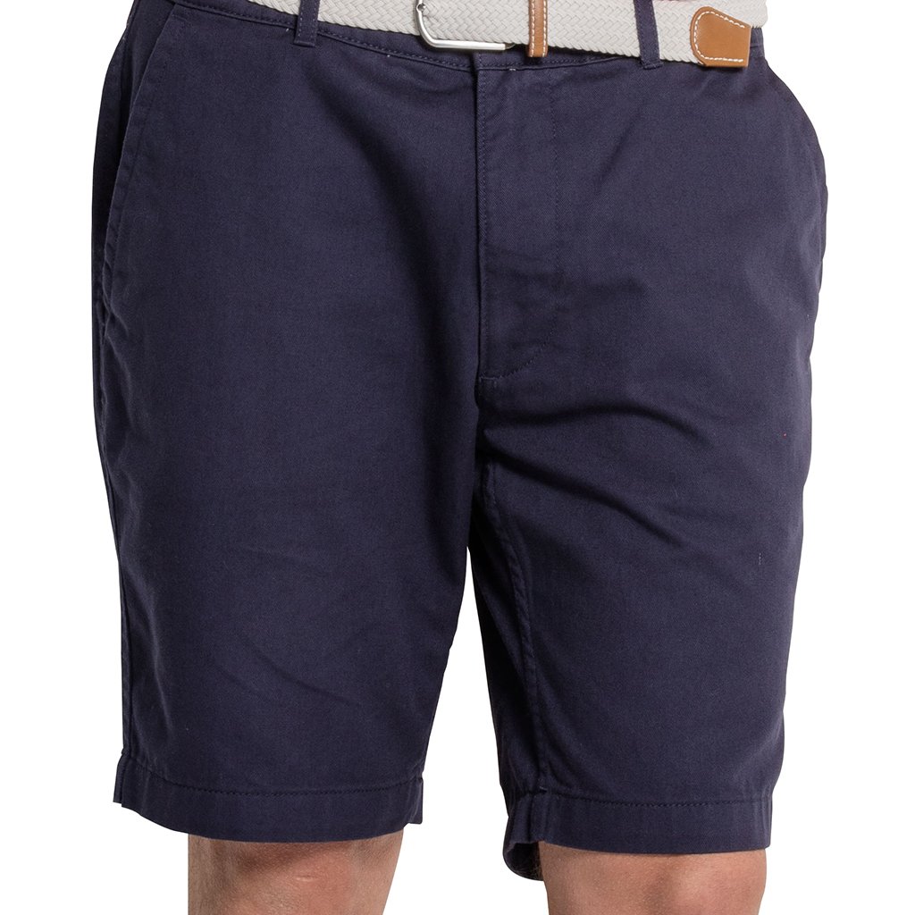 Asquith & Fox Men's Classic Chino Shorts in Navy - 38"