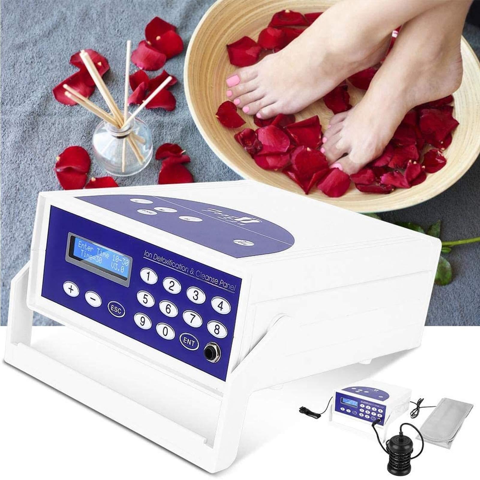 Zijingy Ionic Detox Foot Bath Machine Foot Spa Machine Footbath Cleanse Spa Detox Machine With Detox Foot Bath Array & Adapter, Professional Detox Foot Bath Machine