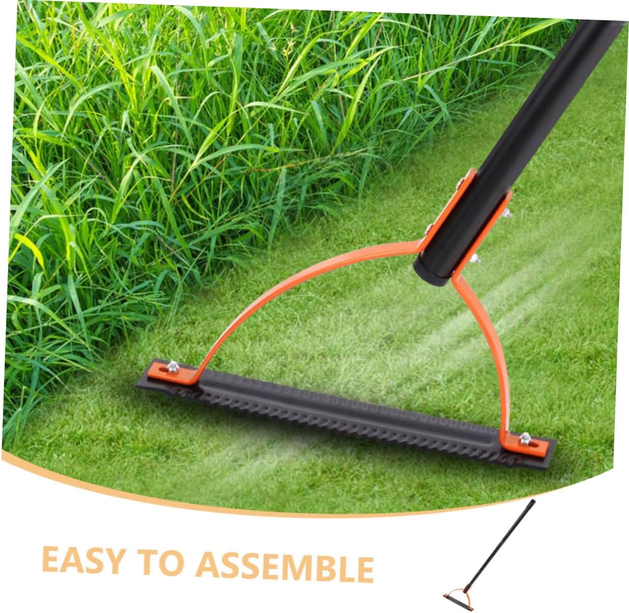 Manual Grass Metal Cutter Double-Edged Heavy Duty Easy to Use Ideal for Lawns Gardens