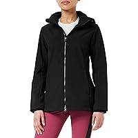 CMP Giacca in Softshell da Donna con Cappuccio Removibile, Nero