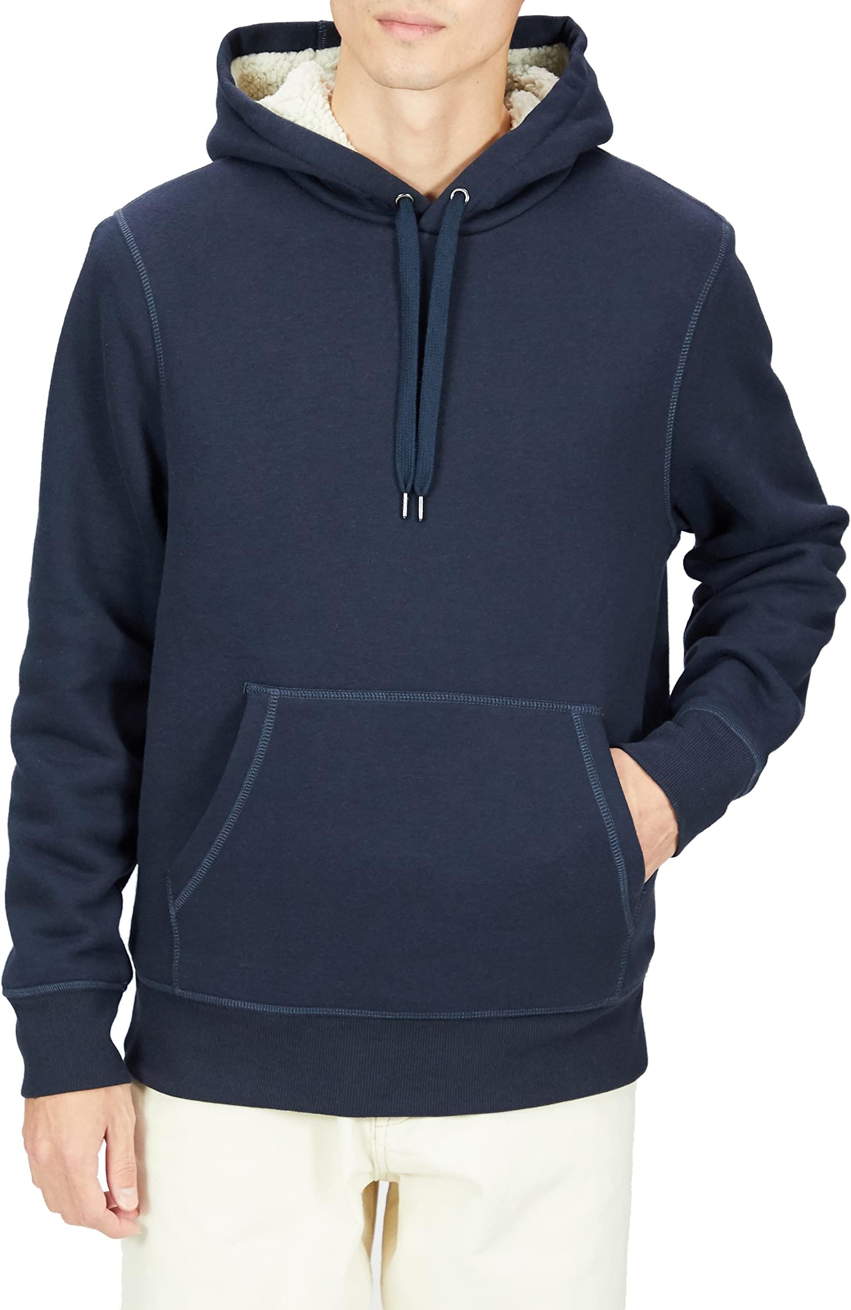 Men's Sherpa-Lined Pullover Hoodie