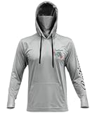 Fishing Shirts for Men&comma;UPF50 Hooded Long Sleeve with Gaiter&comma; Sun Protection Dry Fit Apparel&comma; Face Mask&comma; Fishing Clothes