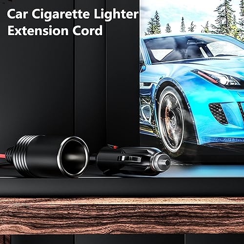 Miniatura 9 de KEWIG Cable de extensión para encendedor de cigarrillos de 26 pies, enchufe de encendedor de cigarrillos de 12 V 24 V, cable de extensión resistente
