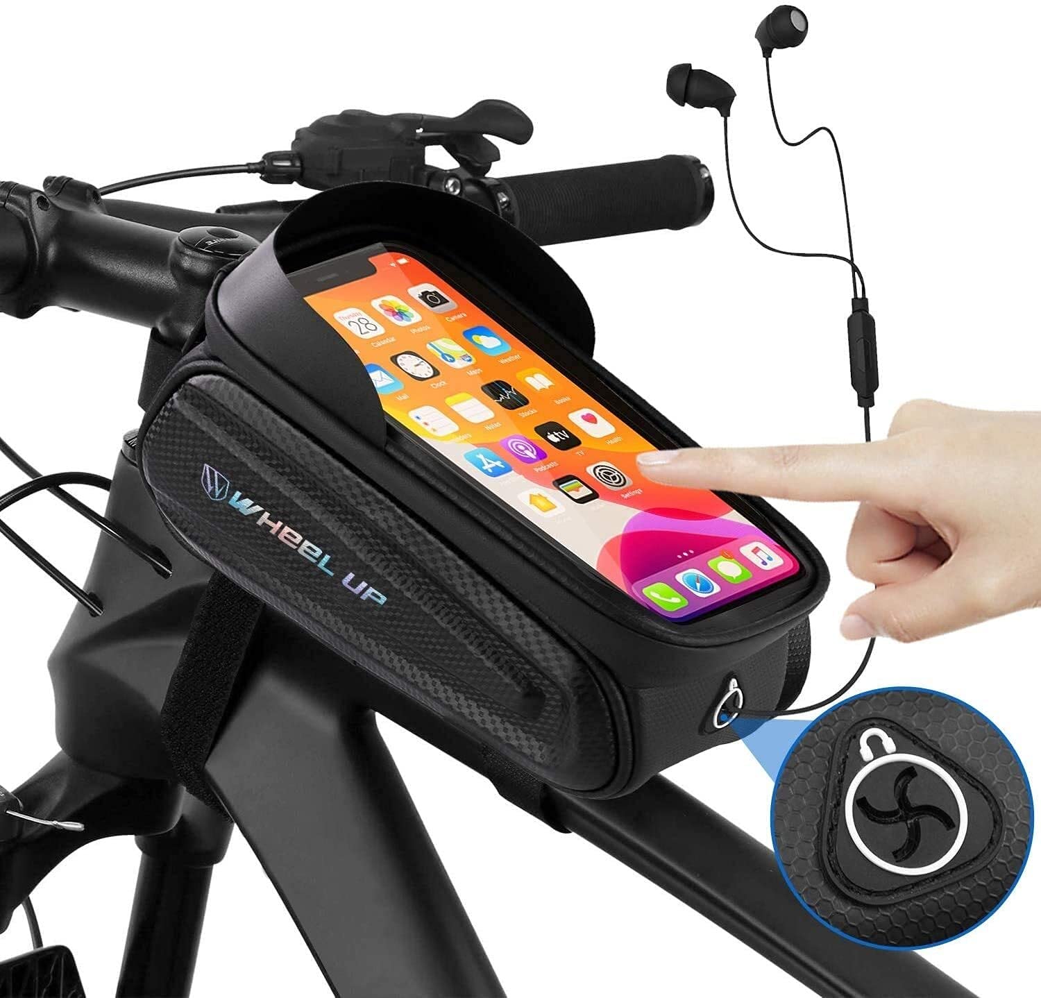 Bolsa de teléfono móvil mountain road bike SSDD bolsa de cabeza delantera para ciclismo