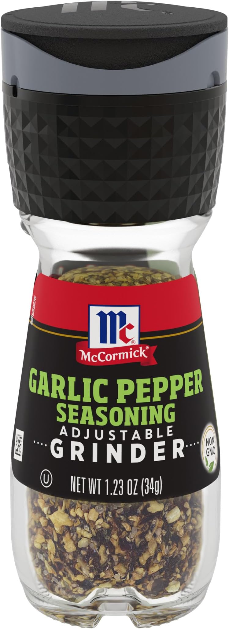 Garlic Pepper Seasoning Grinder, 1.23 oz