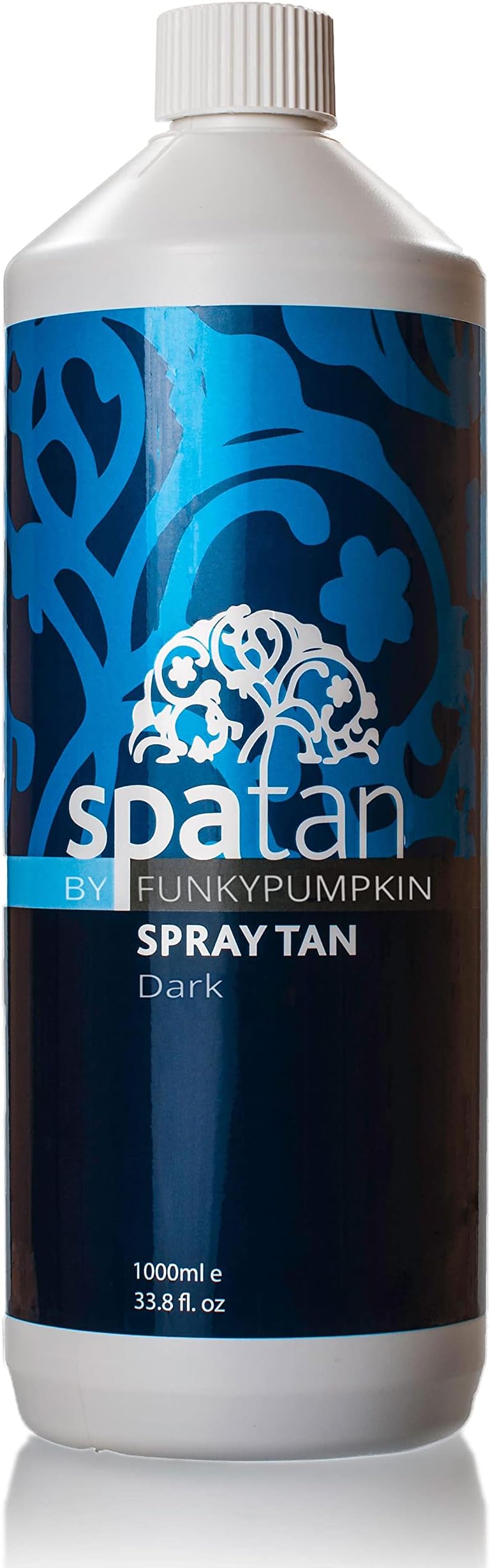 Spatan Spray Tan Solution - 1 Litre; Dark Shade; Fragrance-Free with Organic DHA; Alcohol, Perfume & Paraben-Free; Quick-Dry Formula for Streak-Free, Natural Results for Salons & Mobile Tanners