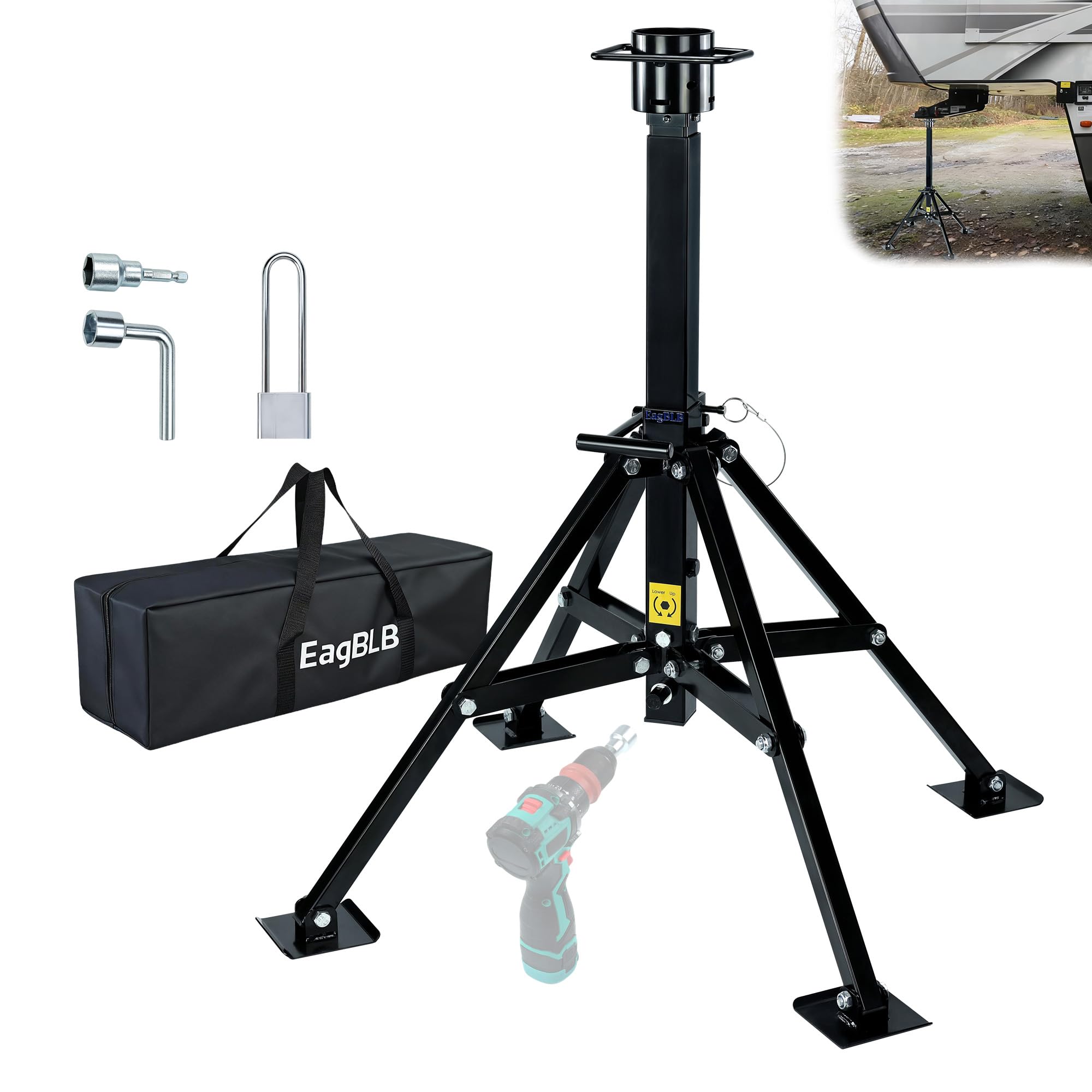 Photo 1 of EagBLB 5th-Wheel RV Quadripod Stabilizer - Heavy Duty Jack