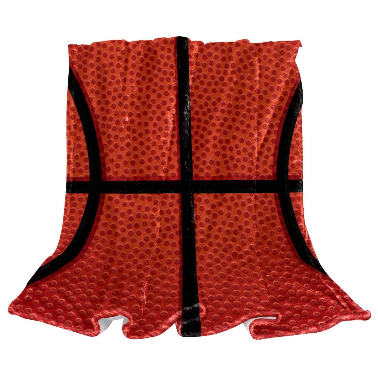 Couverture polaire basketball 150x100 cm jeté de canapé design pour salon et chambre