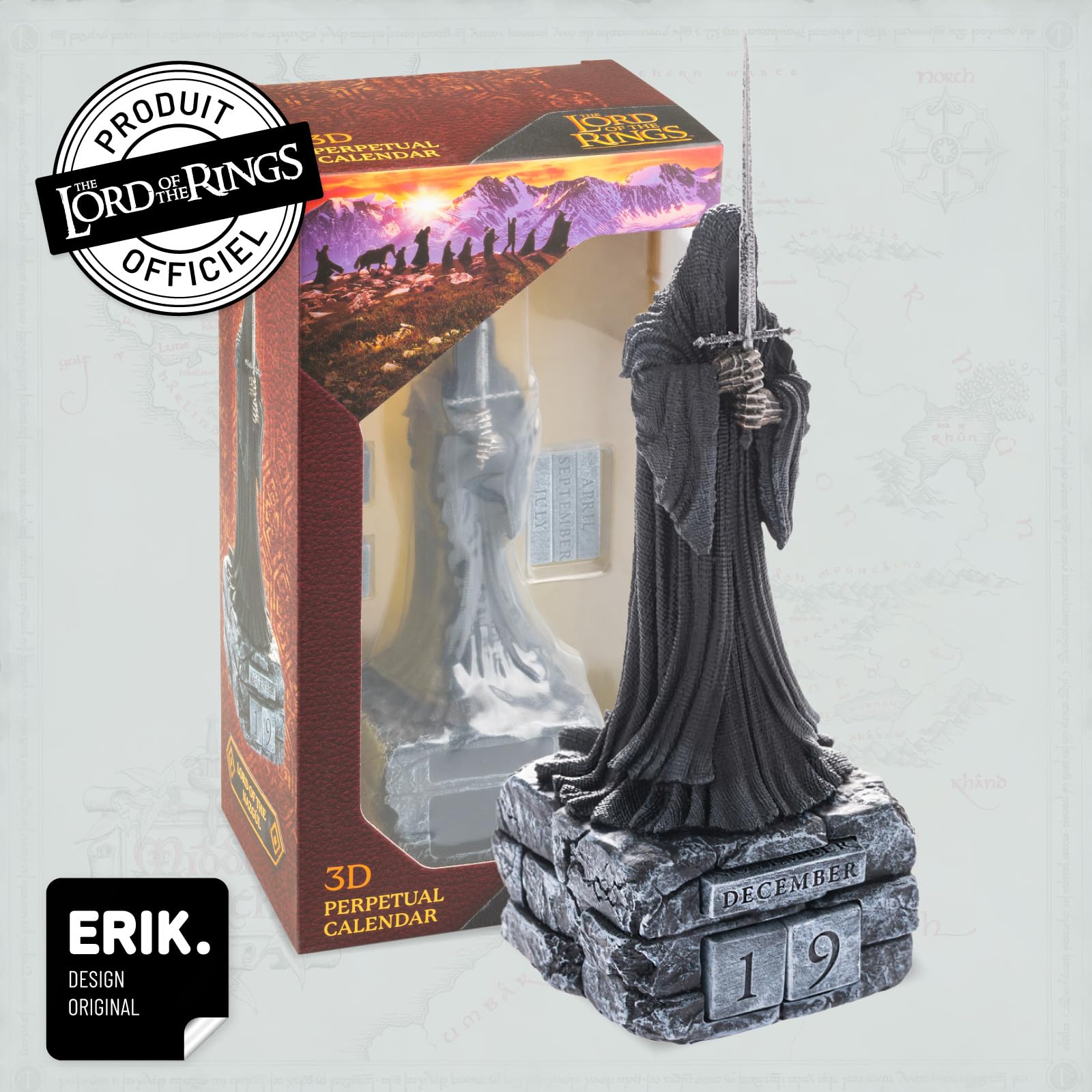 Calendrier Perpétuel Harry Potter Grupo Erik - Figurine 3D 9x10x14cm - Cadeau Geek Et Déco Enfant