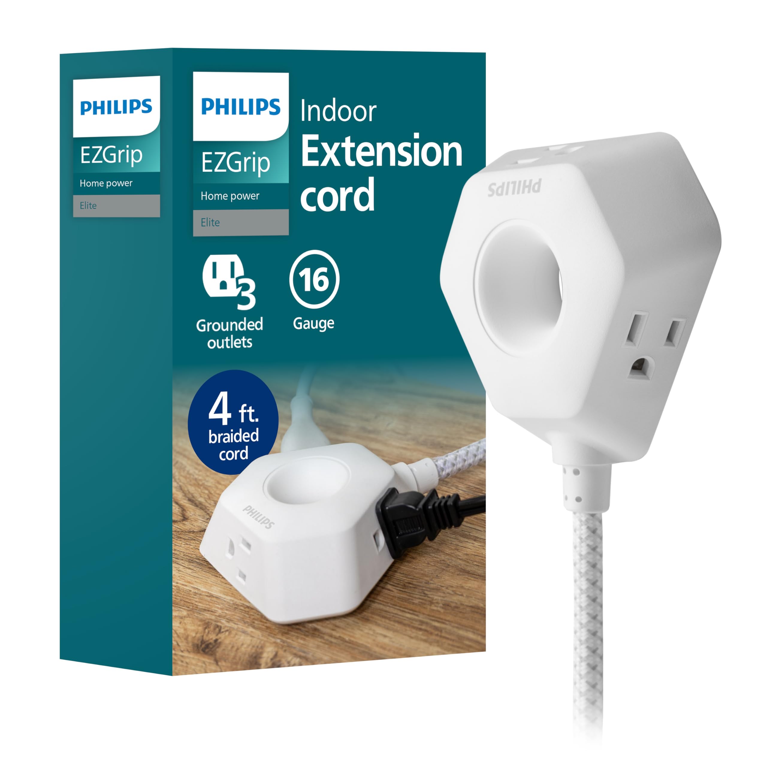Amazon.com: Philips EZGrip Indoor Extension Cord with Multiple