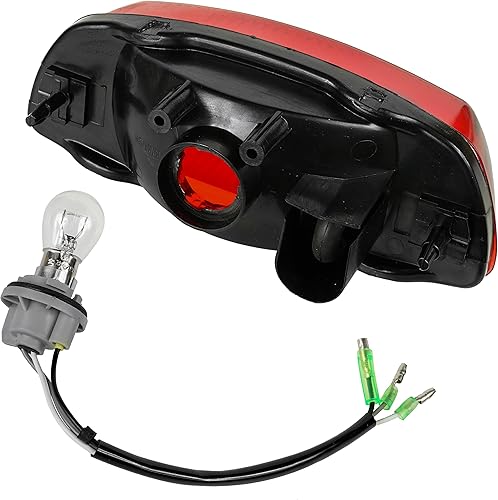 Miniatura 4 de Caltric Conjunto de luz trasera con bombilla compatible con Suzuki Eiger LT-F400 LT-F400F LT-A400 LT-A400F 2002-2007  Vinson LT-A500F 2002-2007