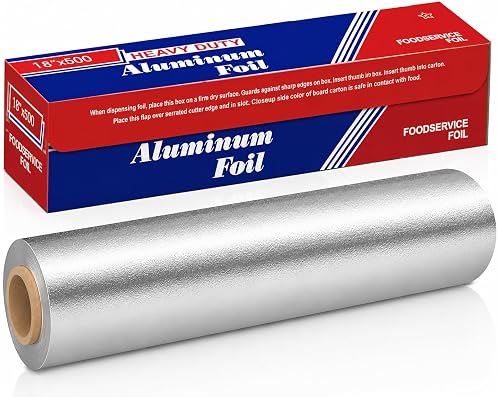 Aluminum Foil Roll 18"x 500 feet (1 Pack) - Aluminum
