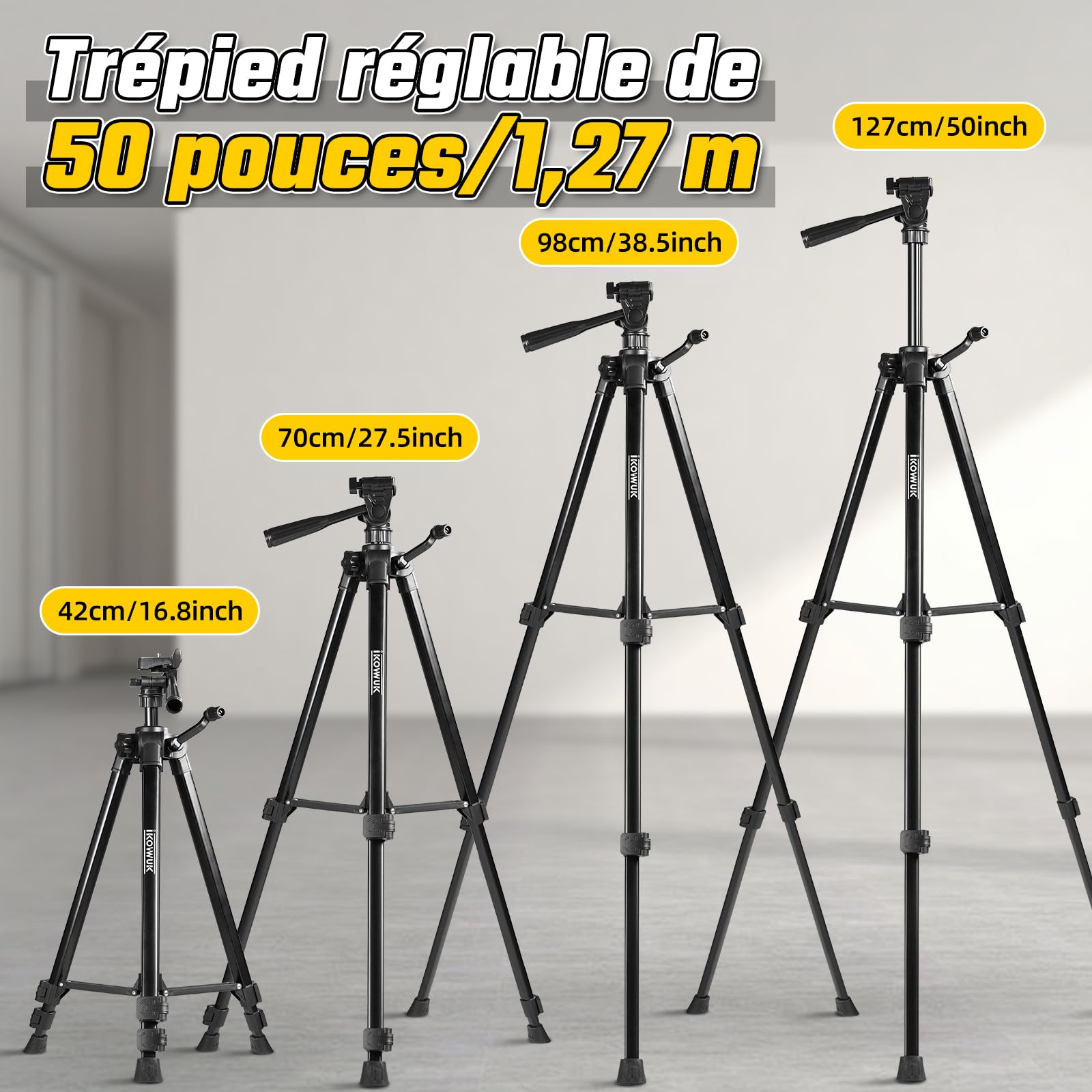 Niveau Laser Chantier avec Trepied 4 x 360°