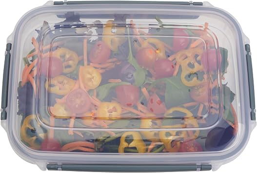 Core Kitchen Nested Food Storage Containers 8-Piece Set with 4 Airtight Locking Lids BPA-Free, Stackable, Microwave, Freezer & Dishwasher Safe - Clear