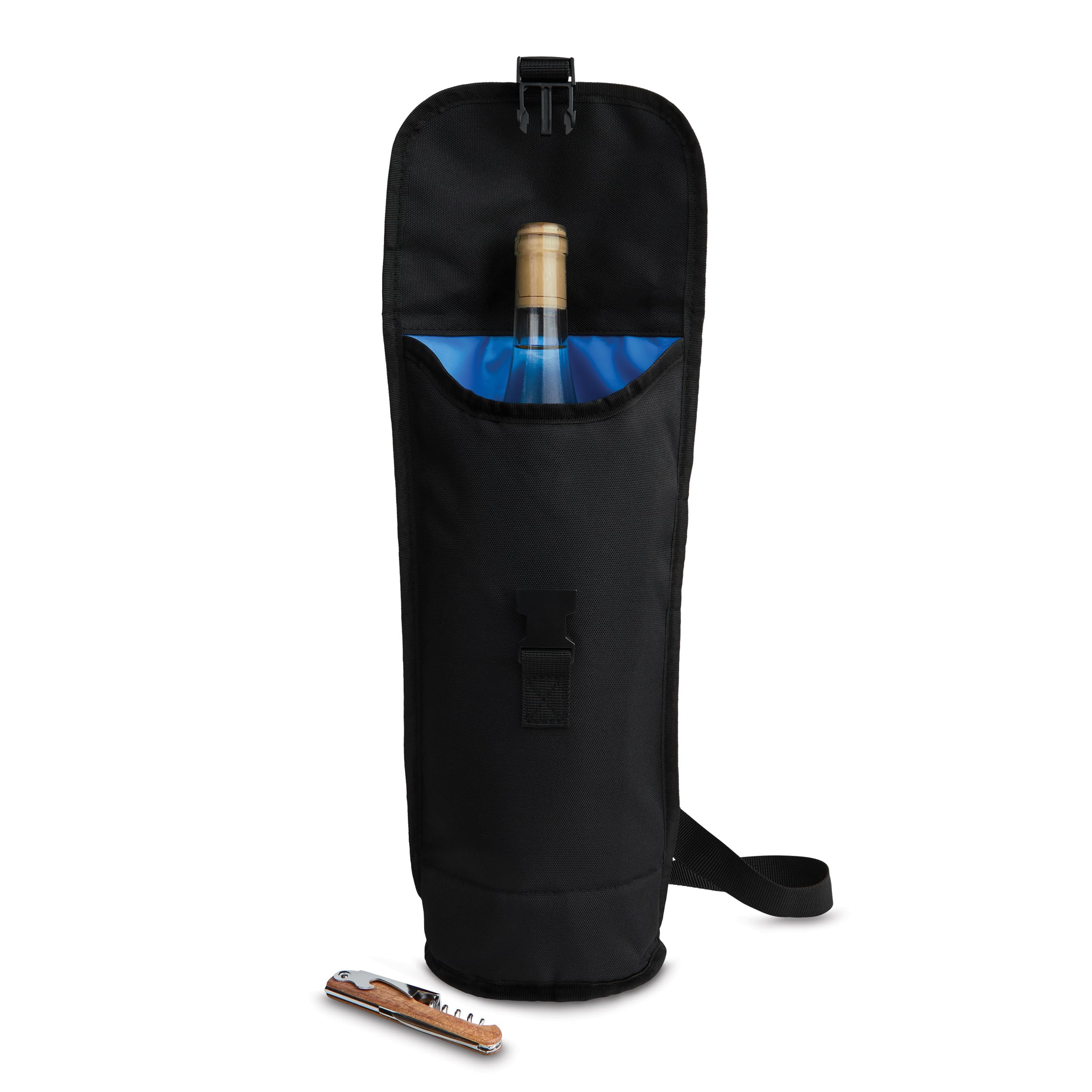 PackIt Freezable Wine Bag, Fits one 750ml Bottle, Black — Amazon image 6