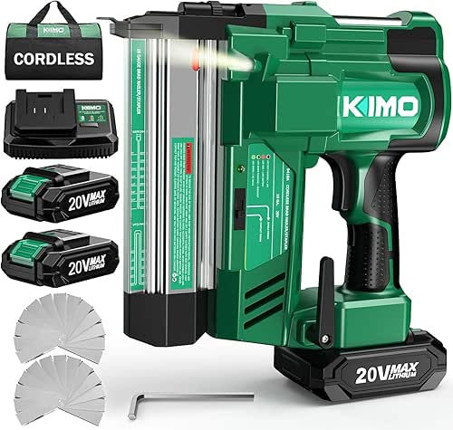 KIMO 18 Gauge Nail Gun Cordless with Battery 2.0Ah X