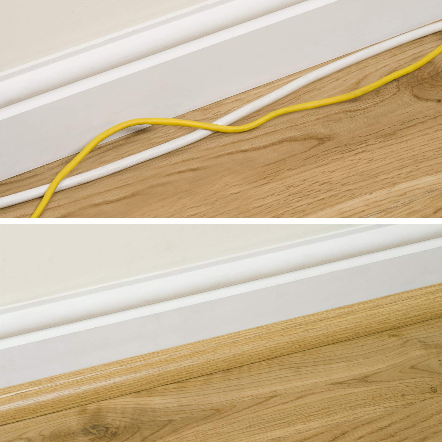 Cable Raceways Electronics SelfAdhesive Baseboard Molding Alternative