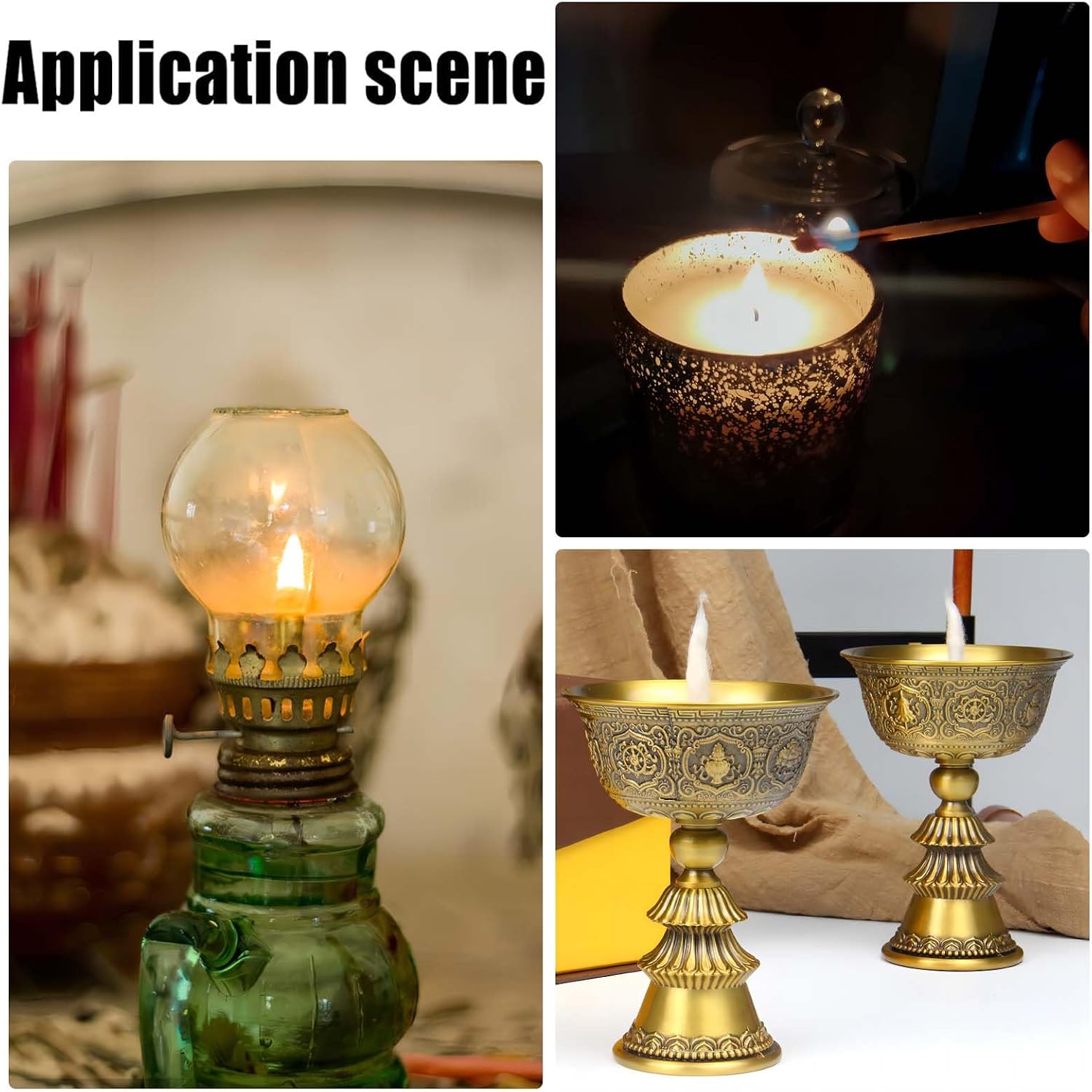 GORGECRAFT 10Pcs Metal Floating Wick Ghee Oil Lamp Disc Holder Candle Float Stand Rack Replacement Table Centerpiece Worship Tealight Wick Centering Devices Buddhist Supplies for Temple Kerosene Fuel