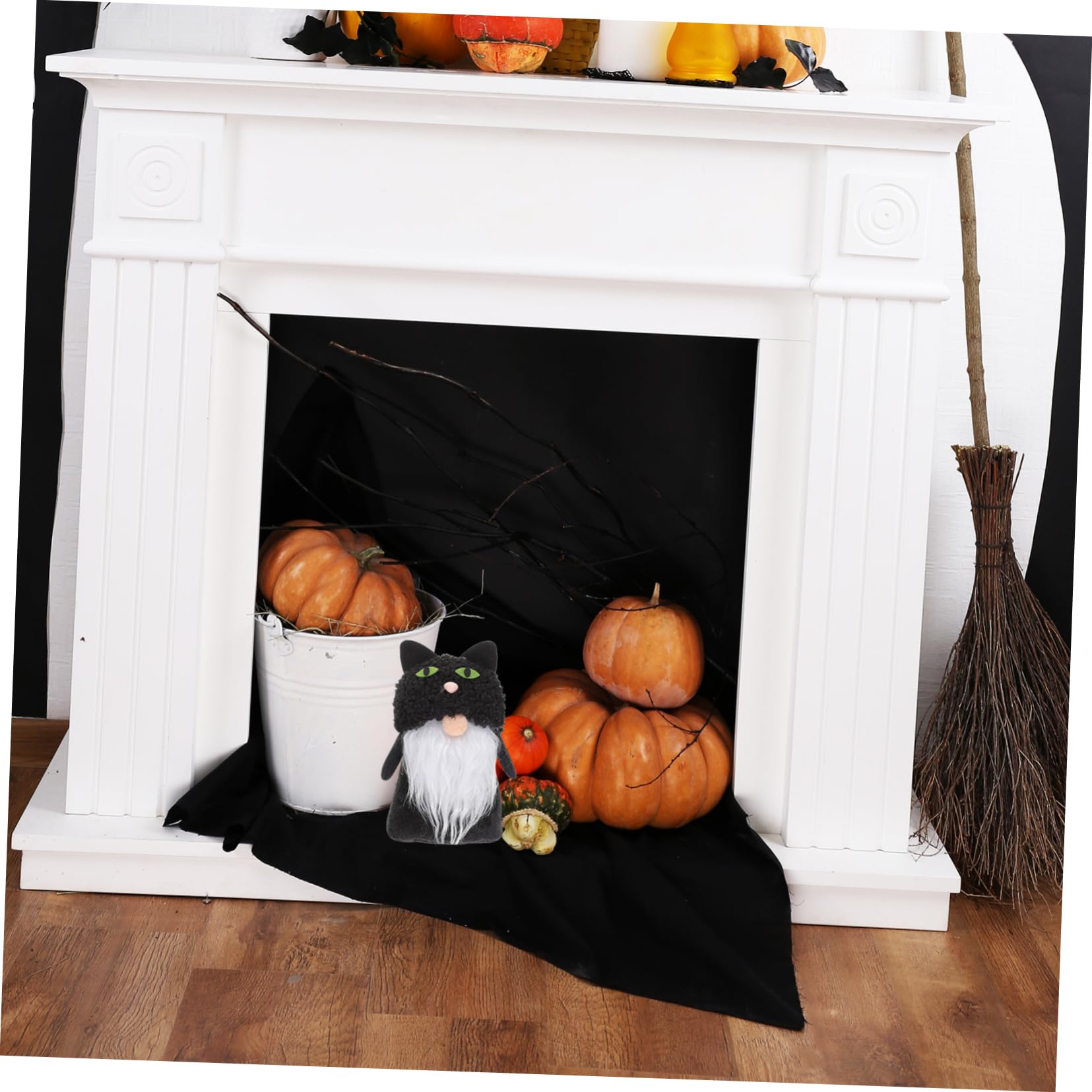 2 Gnomi Neri Per Decorazioni Autunnali E Halloween – Senza Volto, 13.5 Cm, Centrotavola Spettrali