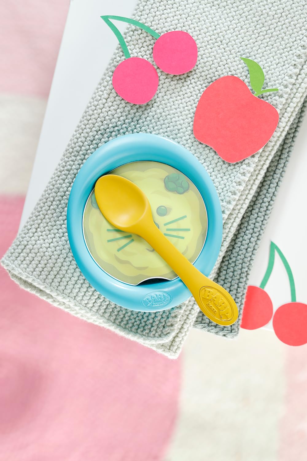 BABY born Feeding Set for Dolls with a Bowl Spoon and 5 Water Reveal Meal Options with Fun Faces, For Children Aged 3+ - Image 3